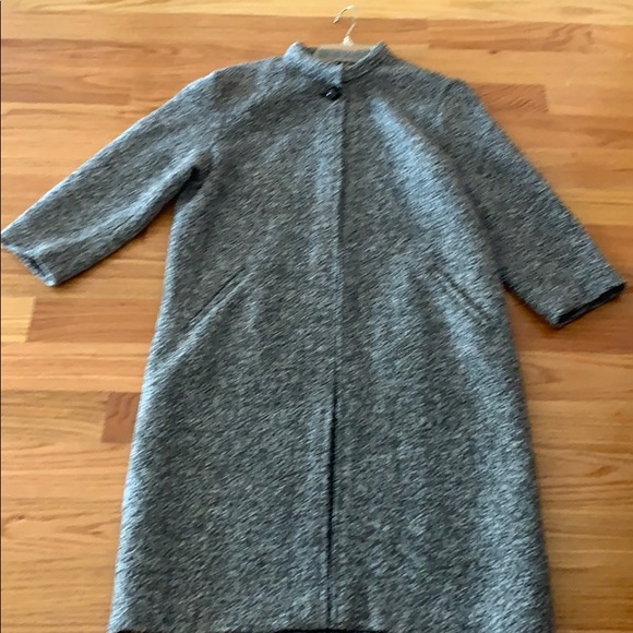 Forever 21 grey wool coat - Picture 4 of 7